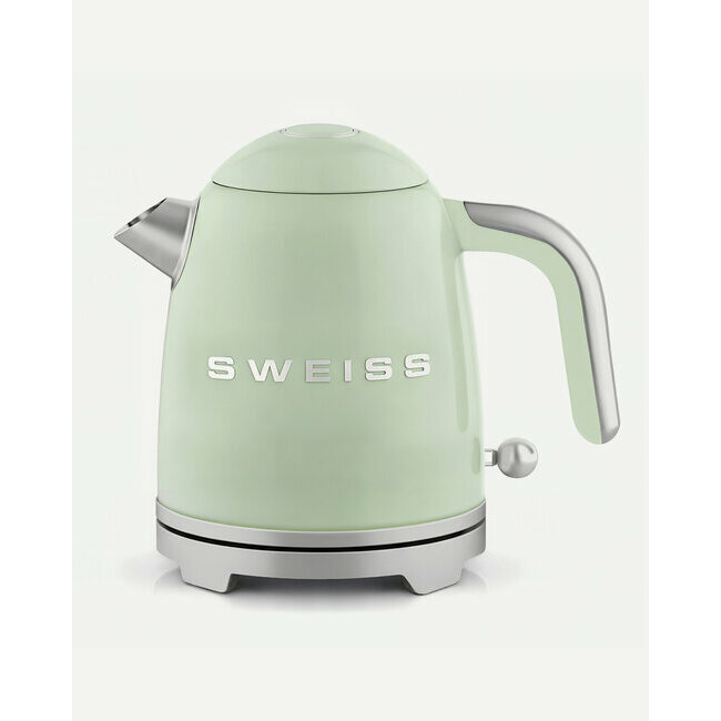 Green vintage kettle
